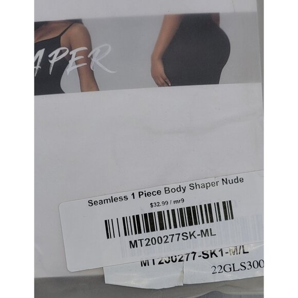 Body Shaper Seamless 1 Piece Nude Mid Thigh Nilit Womens Size M/L New Tags - Picture 5 of 5